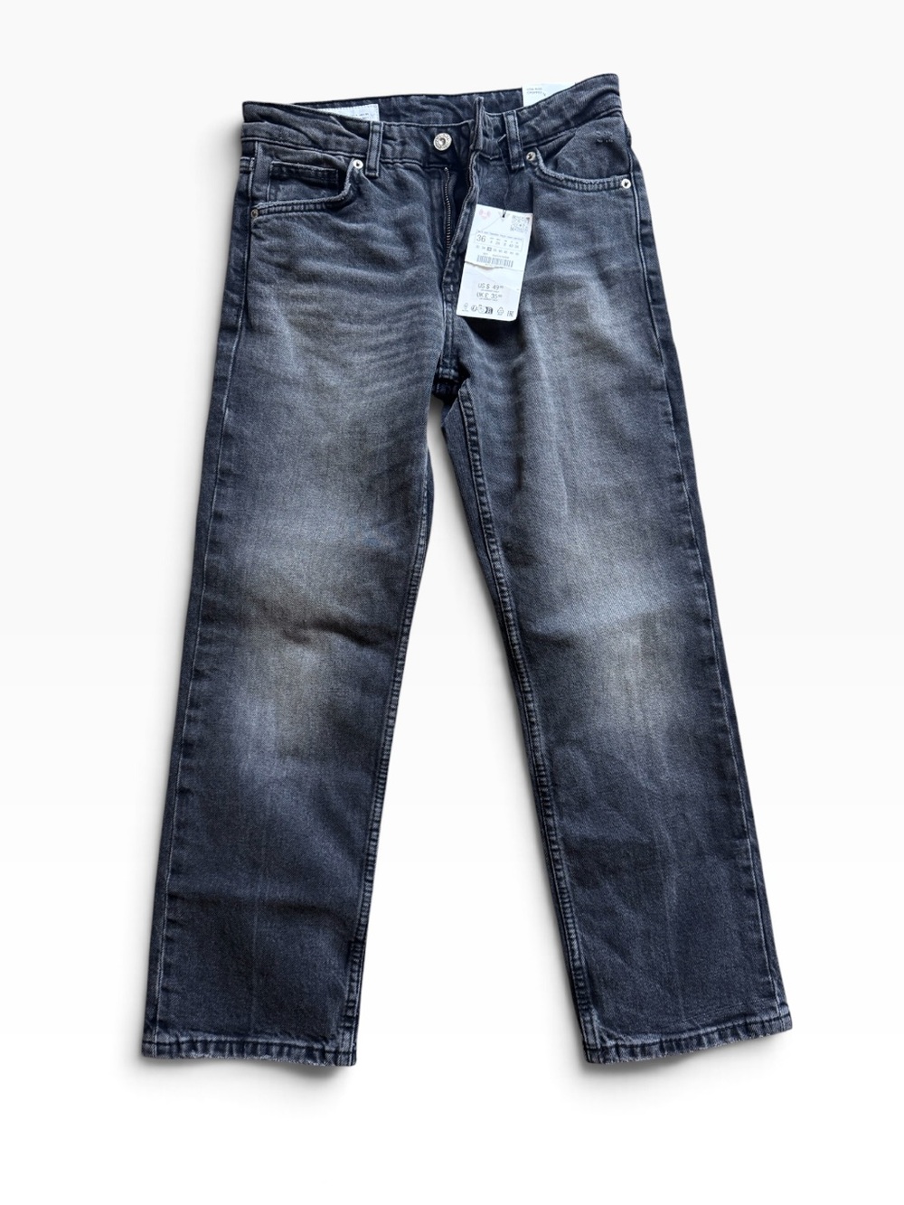 Zara straight crop slim fit women’s jeans sz 36 (US 4)